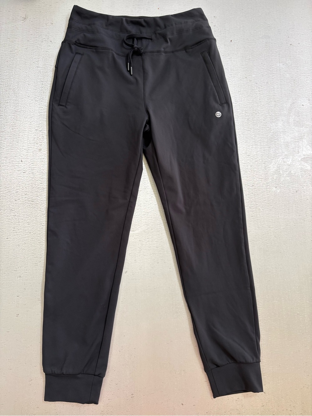 Women’s Black Jogger Pants with Drawstring Waist